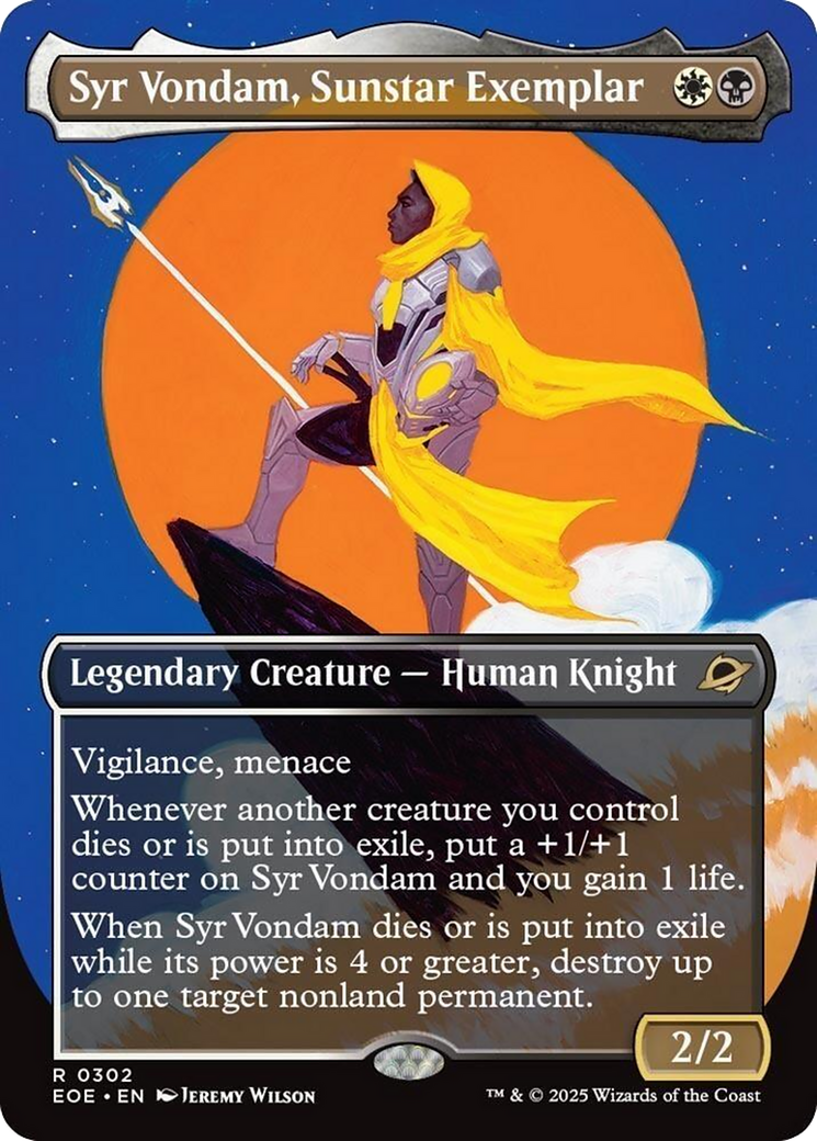 Syr Vondam, Sunstar Exemplar (Borderless) [Edge of Eternities] | Good Games Cannington