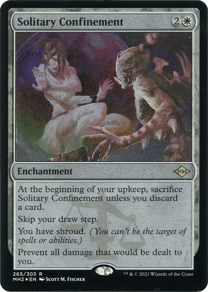 Solitary Confinement Foil Etched 265 (Modern Horizons 2)  - Foil | Good Games Cannington