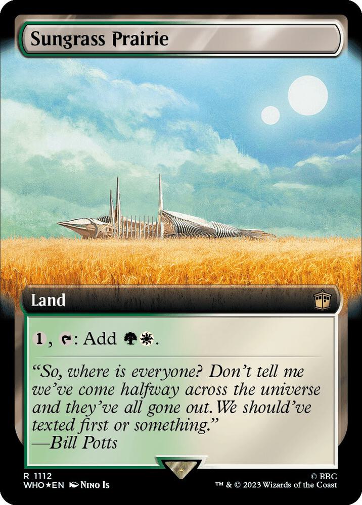 Sungrass Prairie 1112/331 (Universes Beyond: Doctor Who)  - Extended Art Surge Foil | Good Games Cannington