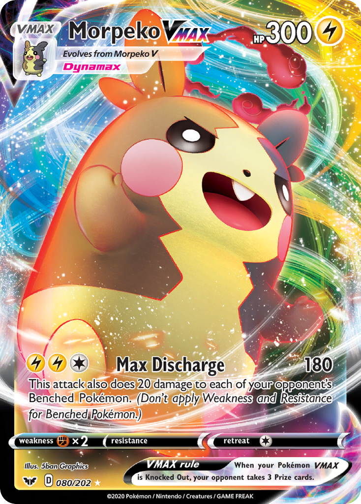 Morpeko VMAX (080/202) [Sword & Shield: Base Set] | Good Games Cannington