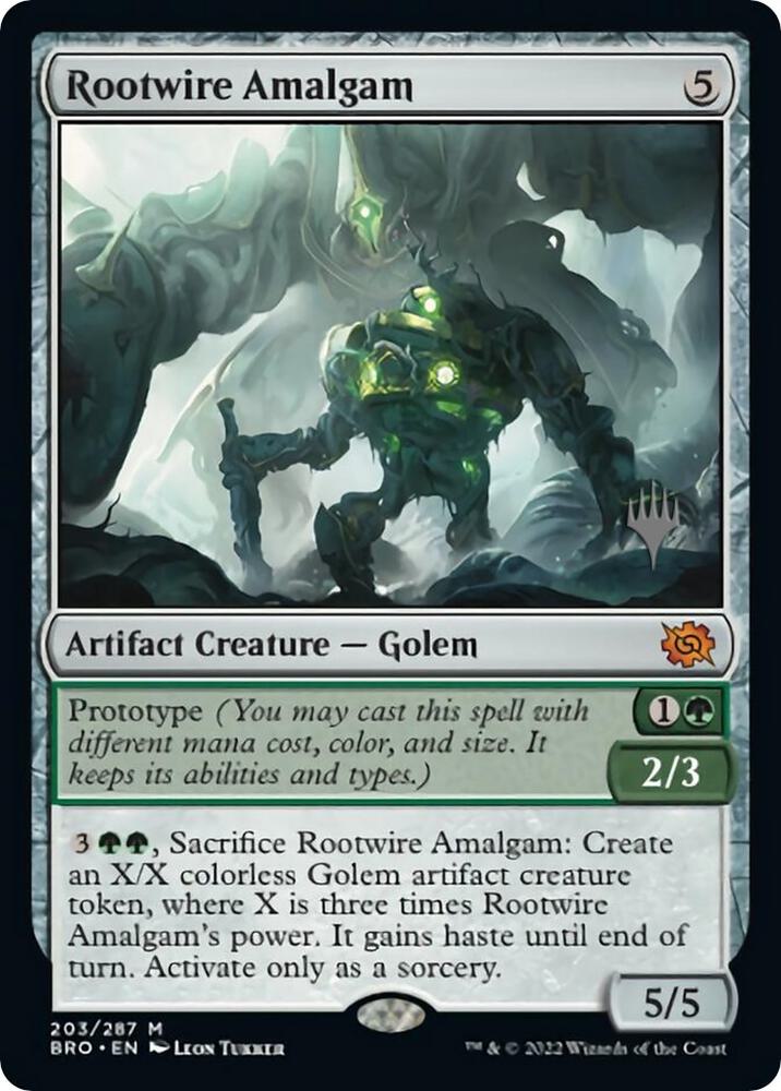Rootwire Amalgam 203p/169 (Promo Pack: The Brothers' War)  - Foil | Good Games Cannington