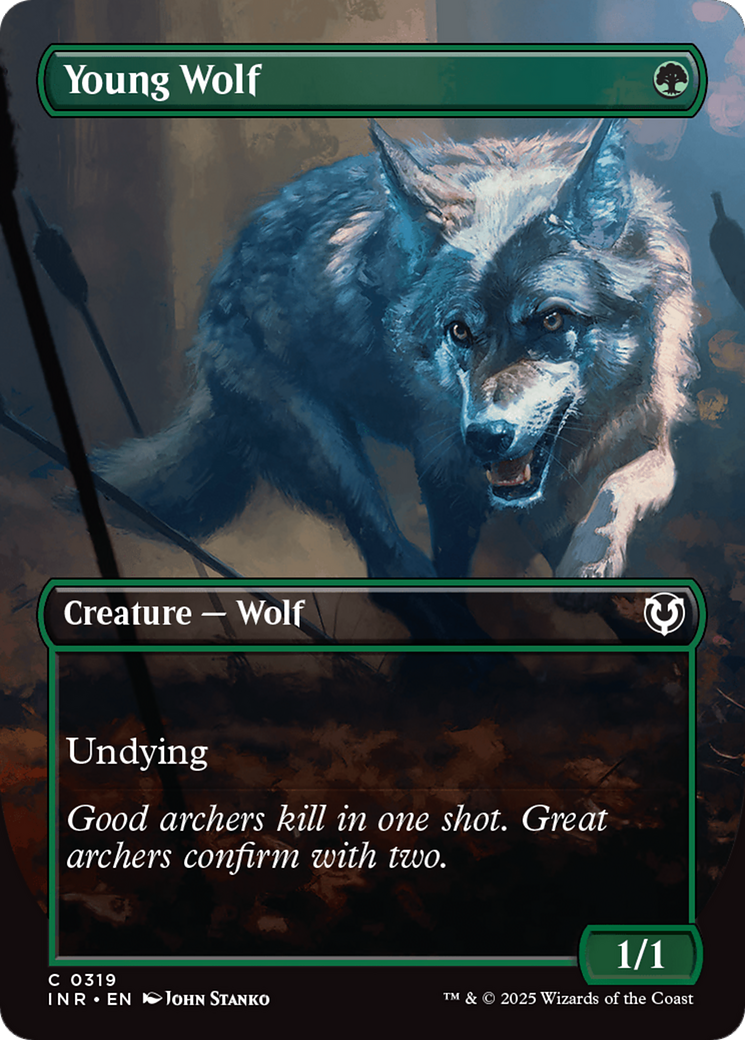 Young Wolf (Borderless) [Innistrad Remastered] | Good Games Cannington