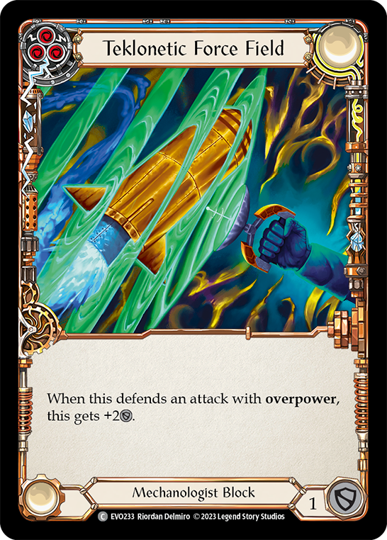 Teklonetic Force Field (Blue) [EVO233] (Bright Lights)  Rainbow Foil | Good Games Cannington