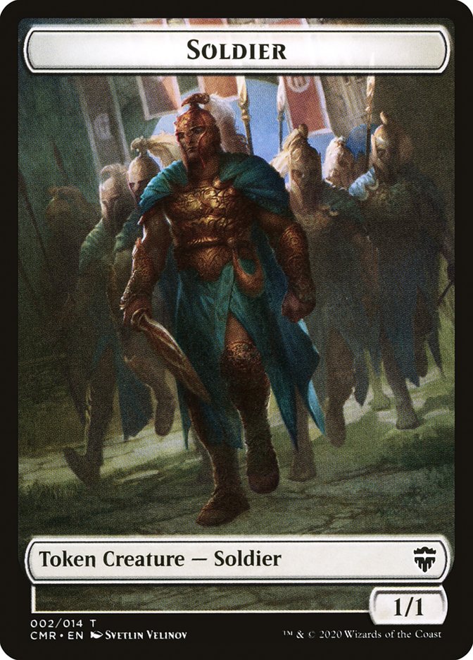 Soldier // The Monarch Double-Sided Token [Commander Legends Tokens] | Good Games Cannington