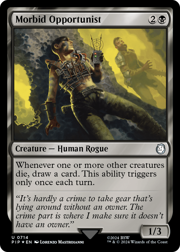 Morbid Opportunist (Surge Foil) [Fallout] | Good Games Cannington