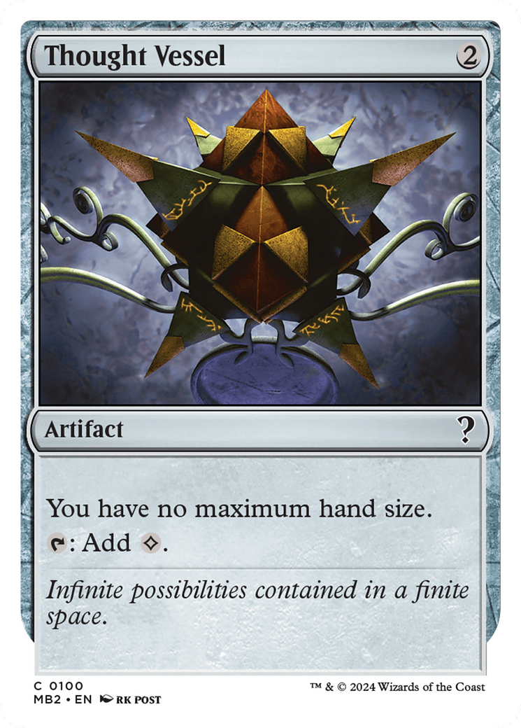 Thought Vessel (White Border) [Mystery Booster 2] | Good Games Cannington