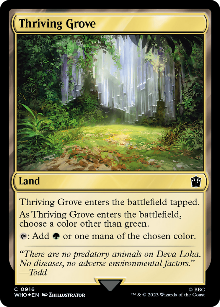 Thriving Grove (Surge Foil) [Doctor Who] | Good Games Cannington