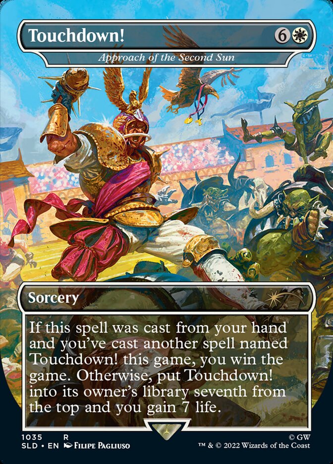 Touchdown! - Approach of the Second Sun (Borderless) [Secret Lair Drop Series] | Good Games Cannington