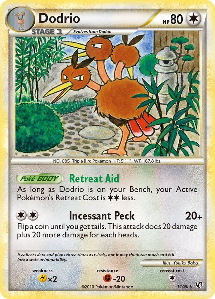 Dodrio 11/90 (Undaunted)  - Reverse Holofoil | Good Games Cannington
