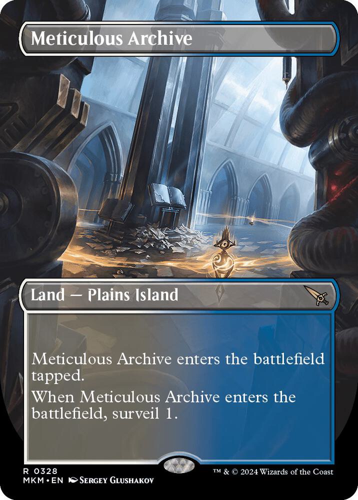 Meticulous Archive Borderless 328 (Murders at Karlov Manor)  - Foil | Good Games Cannington