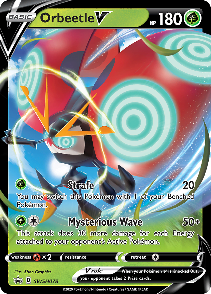 Orbeetle V (SWSH078) [Sword & Shield: Black Star Promos] | Good Games Cannington