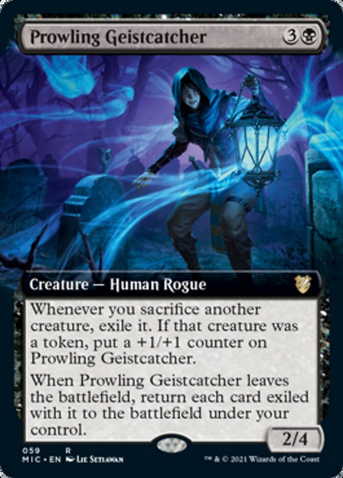 Prowling Geistcatcher (Extended Art) [Innistrad: Midnight Hunt Commander] | Good Games Cannington
