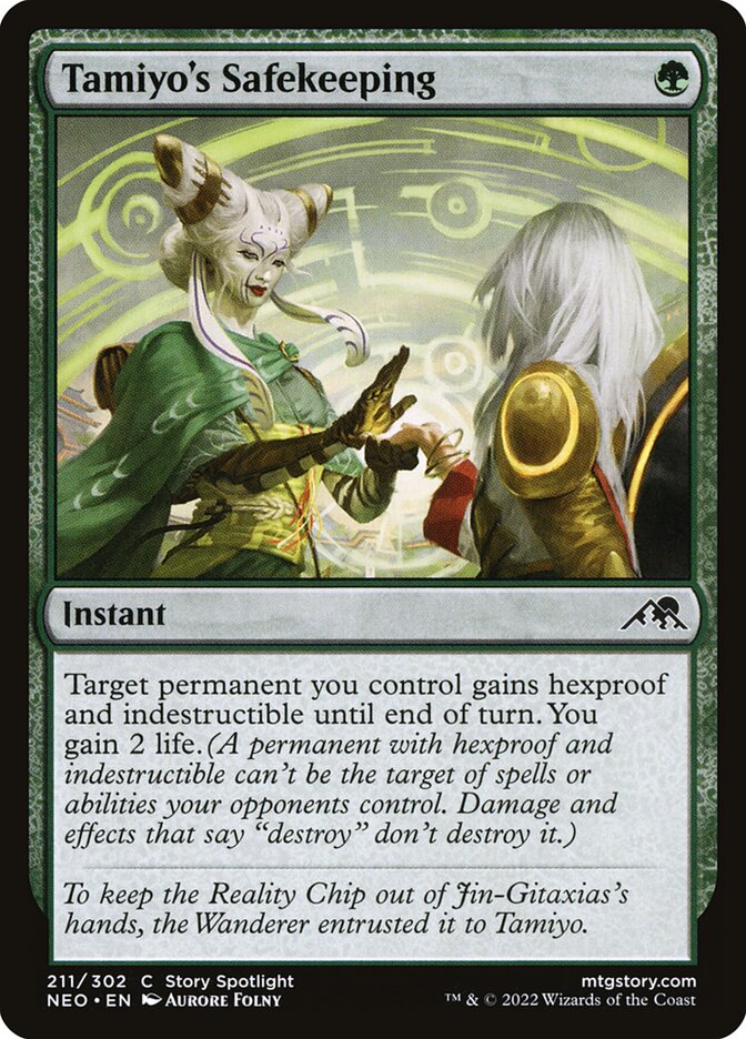 Tamiyo's Safekeeping 211 (Kamigawa: Neon Dynasty)  - Foil | Good Games Cannington