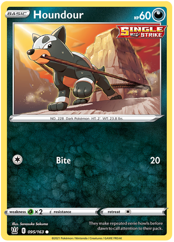 Houndour (095/163) [Sword & Shield: Battle Styles] | Good Games Cannington