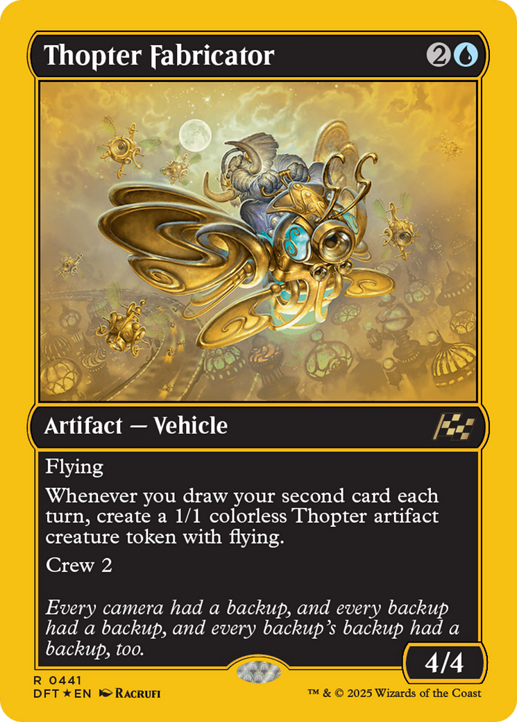 Thopter Fabricator (First-Place Foil) [Aetherdrift] | Good Games Cannington