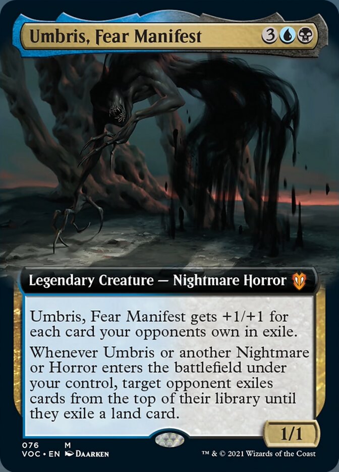 Umbris, Fear Manifest (Extended Art) [Innistrad: Crimson Vow Commander] | Good Games Cannington