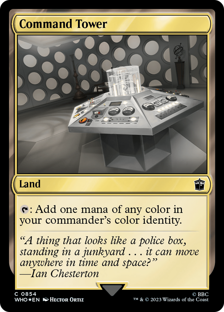 Command Tower (0854) (Surge Foil) [Doctor Who] | Good Games Cannington