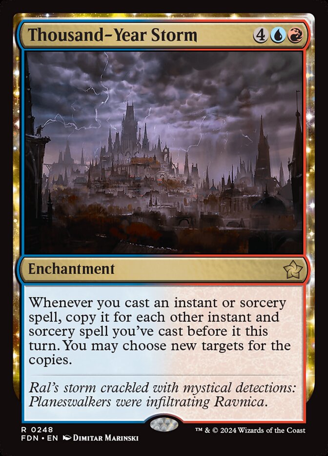 Thousand Year Storm 248 (Foundations)  - Foil | Good Games Cannington