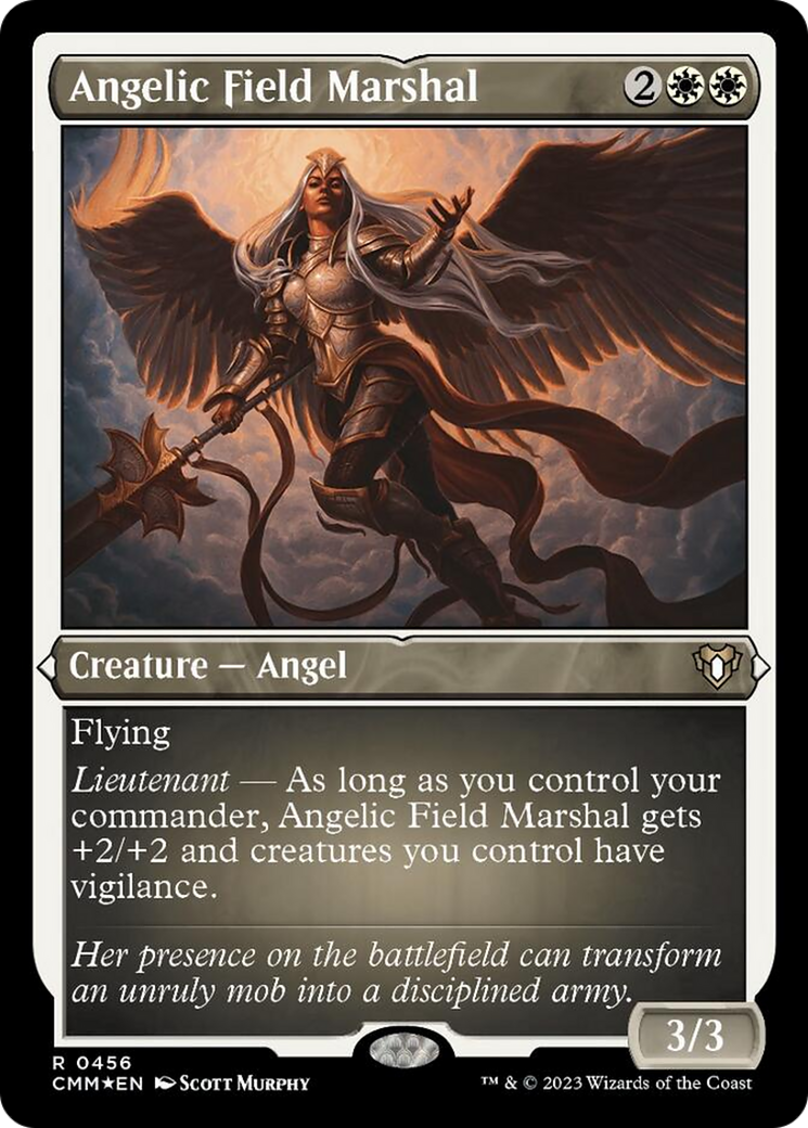 Angelic Field Marshal (Foil Etched) [Commander Masters] | Good Games Cannington