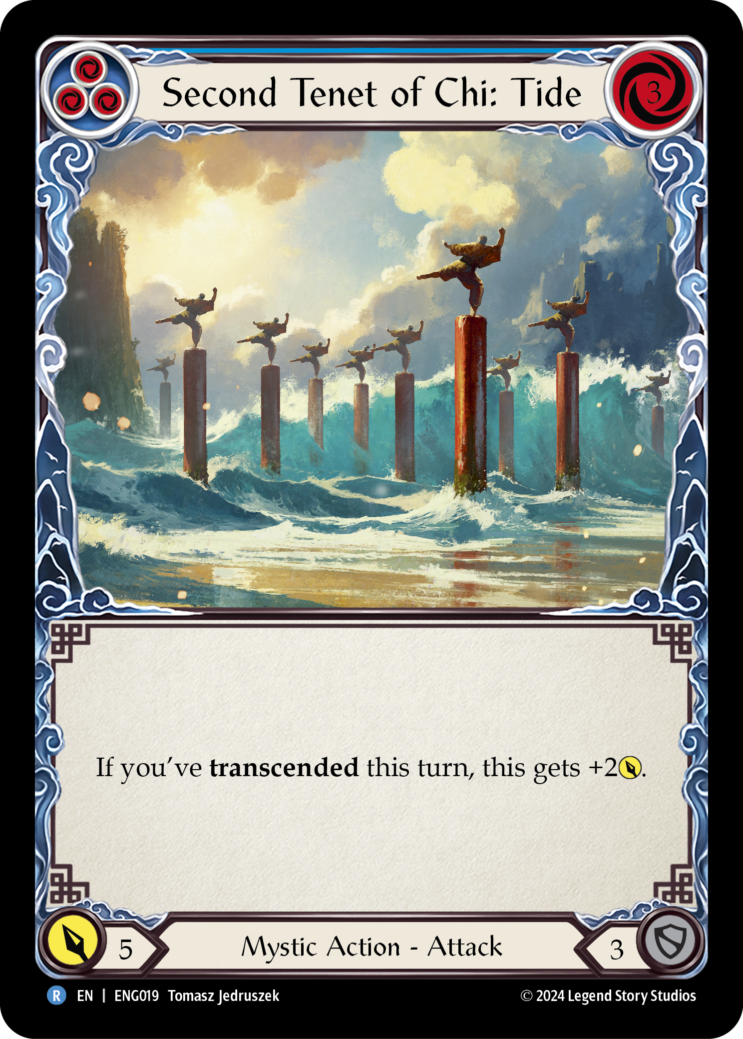 Second Tenet of Chi: Tide [ENG019] (Part the Mistveil Enigma Blitz Deck) | Good Games Cannington