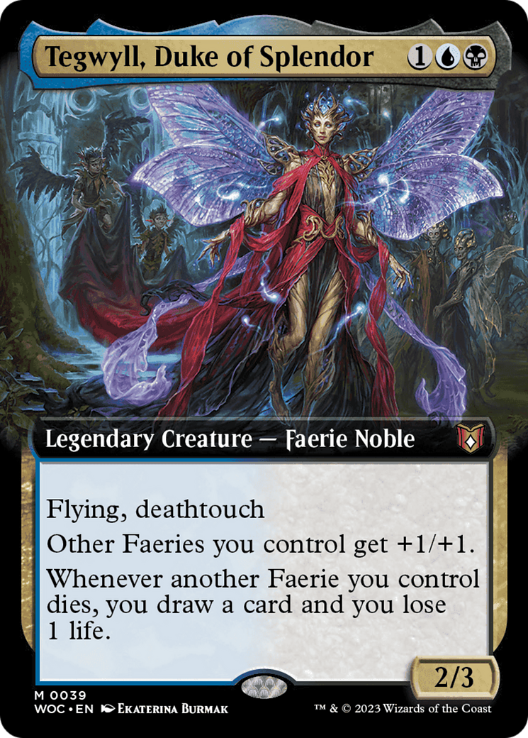 Tegwyll, Duke of Splendor (Extended Art) [Wilds of Eldraine Commander] | Good Games Cannington