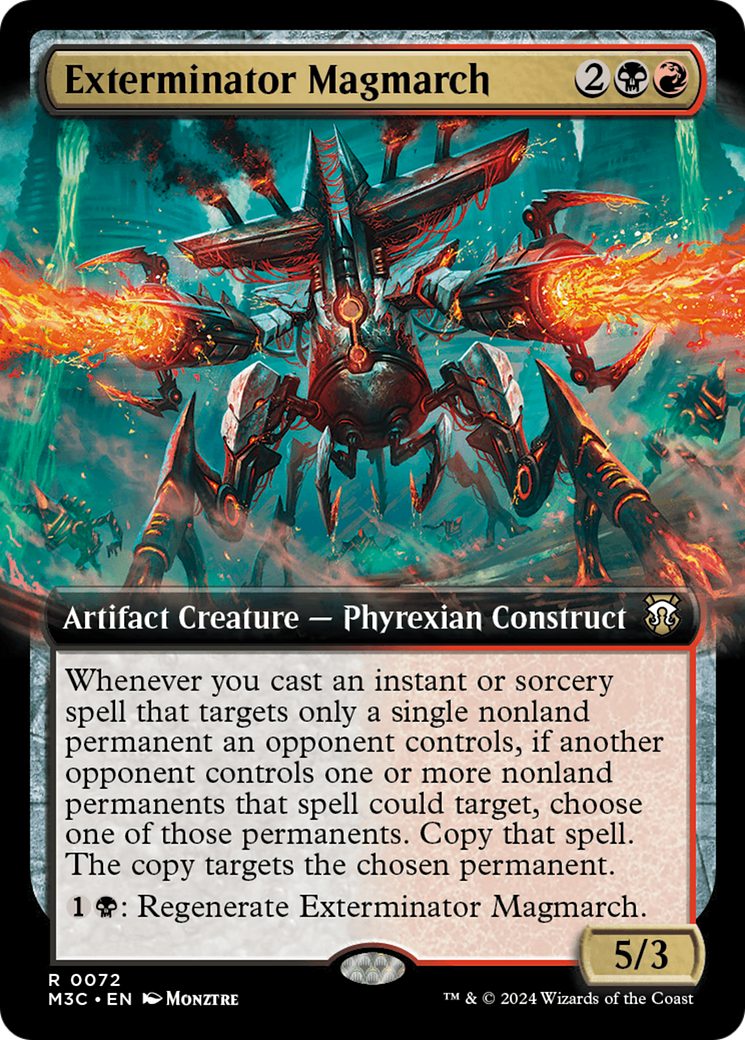 Exterminator Magmarch (Extended Art) (Ripple Foil) [Modern Horizons 3 Commander] | Good Games Cannington