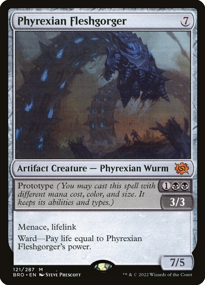 Phyrexian Fleshgorger 121 (The Brothers' War)  | Good Games Cannington