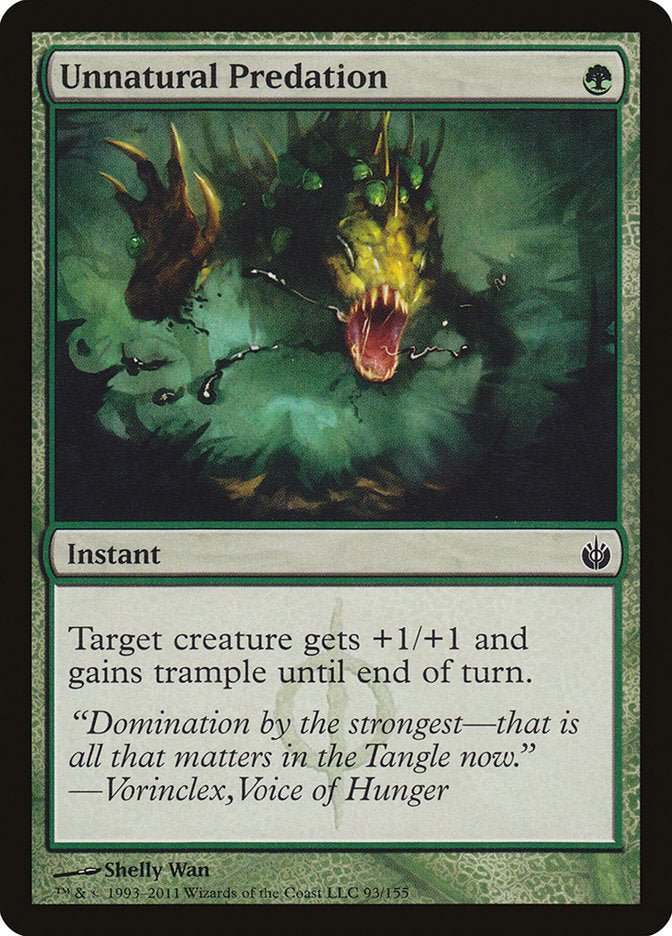 Unnatural Predation 93/155 (Mirrodin Besieged)  | Good Games Cannington