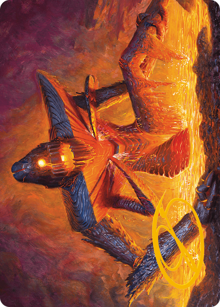 Molten Gatekeeper Art Card (Gold-Stamped Signature) [Modern Horizons 3 Art Series] | Good Games Cannington