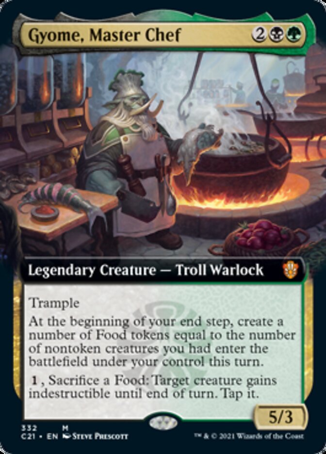 Gyome, Master Chef (Extended Art) [Commander 2021] | Good Games Cannington
