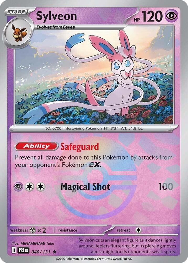 Sylveon (040/131) (Poke Ball Pattern) [Scarlet & Violet: Prismatic Evolutions] | Good Games Cannington