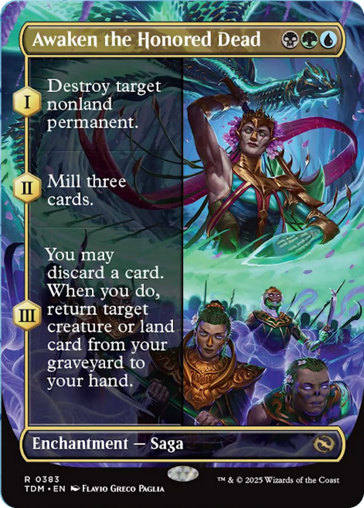 Awaken the Honored Dead (Borderless) [Tarkir: Dragonstorm] | Good Games Cannington