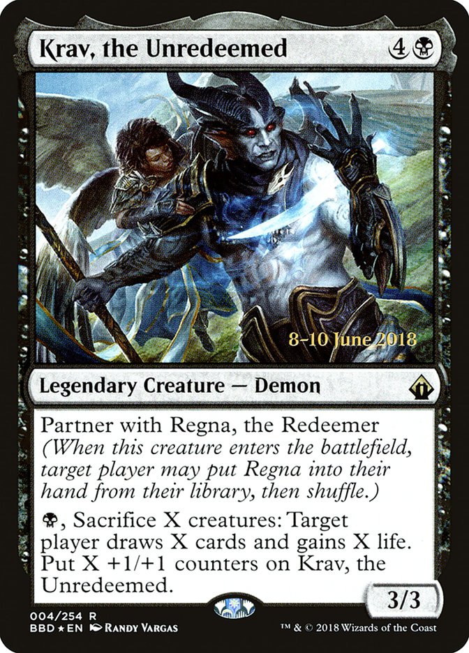 Krav, the Unredeemed [Battlebond Prerelease Promos] | Good Games Cannington