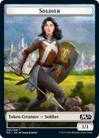 Soldier // Weird Double-Sided Token [Core Set 2021 Tokens] | Good Games Cannington