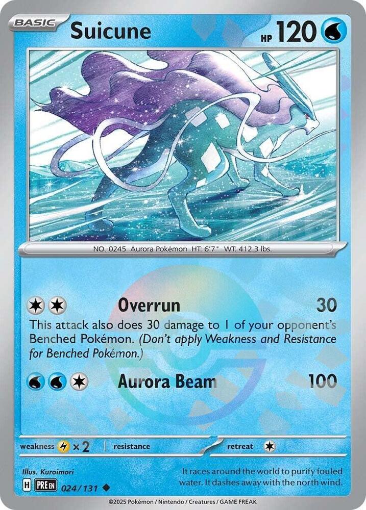 Suicune (024/131) (Poke Ball Pattern) [Scarlet & Violet: Prismatic Evolutions] | Good Games Cannington