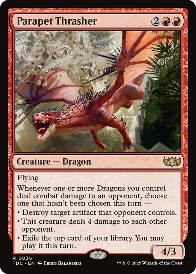 Parapet Thrasher [Tarkir: Dragonstorm Commander] | Good Games Cannington