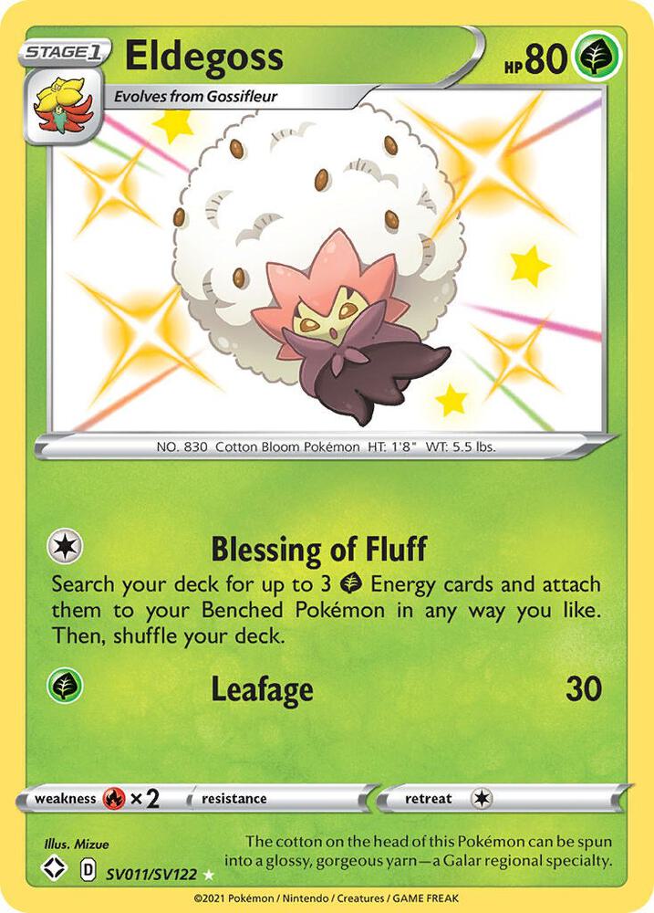Eldegoss SV011/SV122 (Shining Fates: Shiny Vault)  - Holofoil | Good Games Cannington