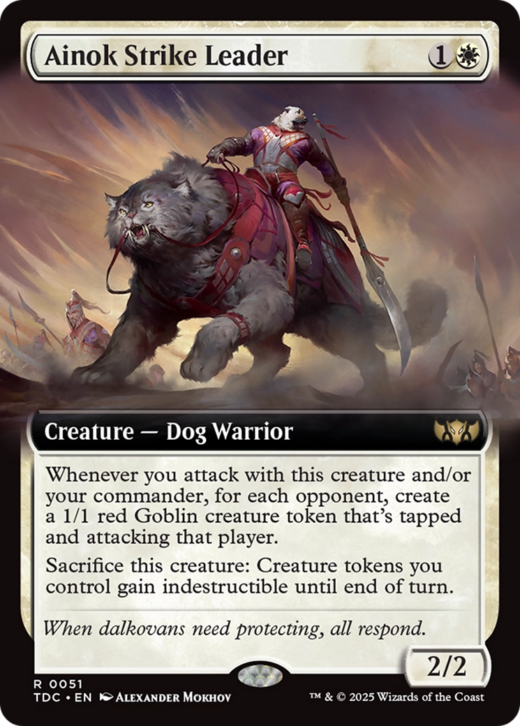 Ainok Strike Leader (Extended Art) [Tarkir: Dragonstorm Commander] | Good Games Cannington