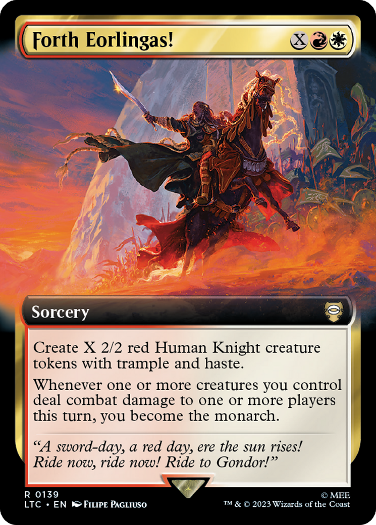Forth Eorlingas! (Extended Art) [The Lord of the Rings: Tales of Middle-Earth Commander] | Good Games Cannington