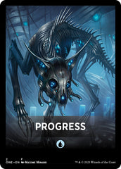 Progress Theme Card [Phyrexia: All Will Be One Tokens] | Good Games Cannington