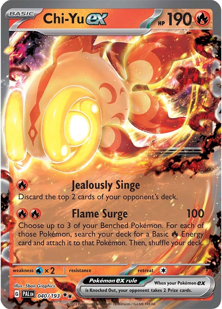 Chi-Yu ex (040/193) [Scarlet & Violet: Paldea Evolved] | Good Games Cannington