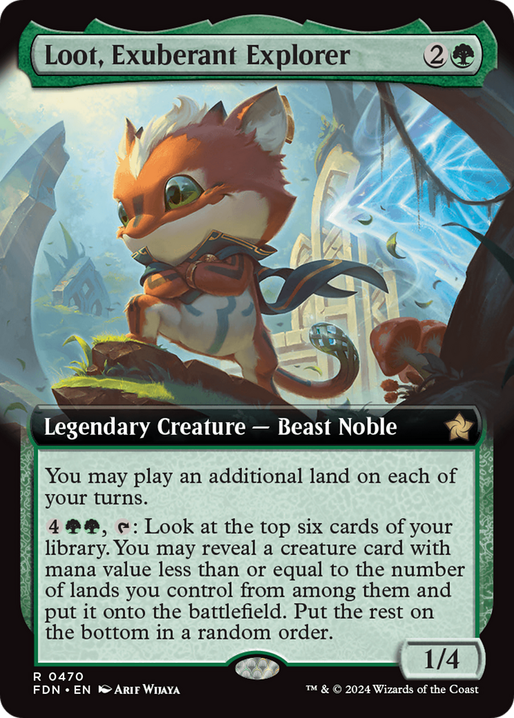 Loot, Exuberant Explorer (Extended Art) [Foundations] | Good Games Cannington