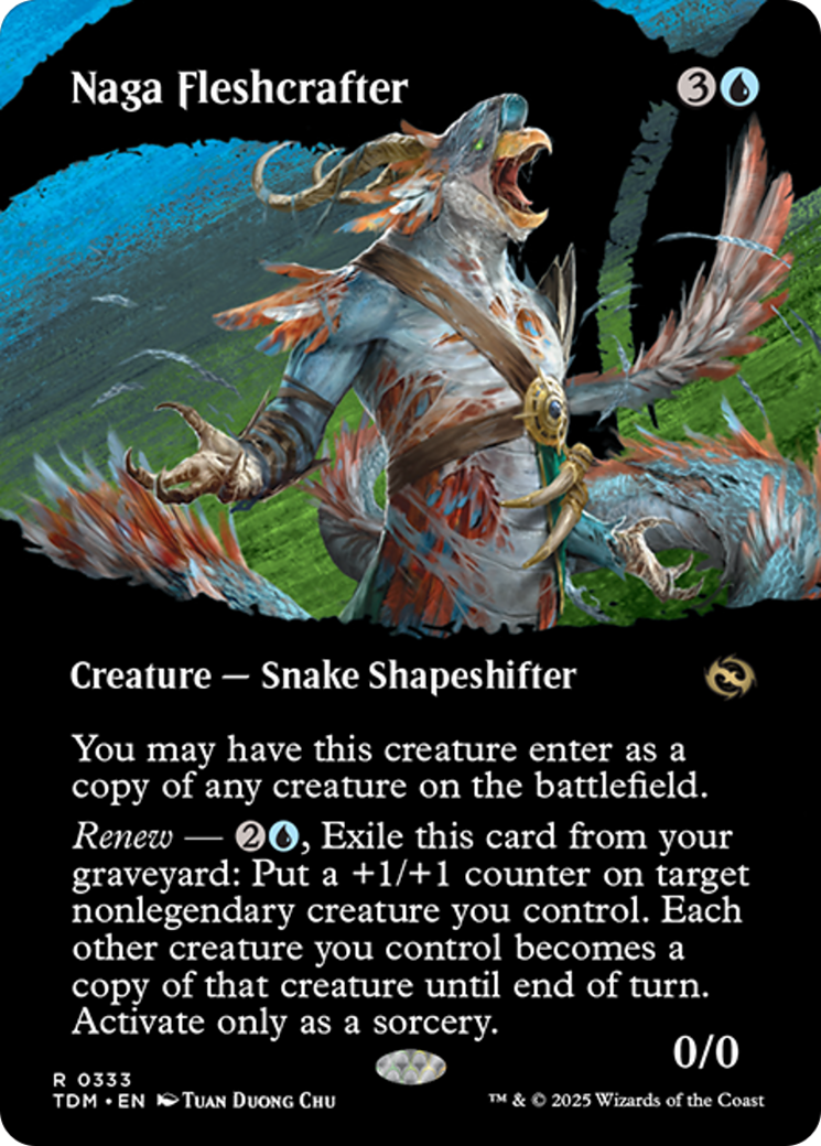 Naga Fleshcrafter (Borderless) [Tarkir: Dragonstorm] | Good Games Cannington