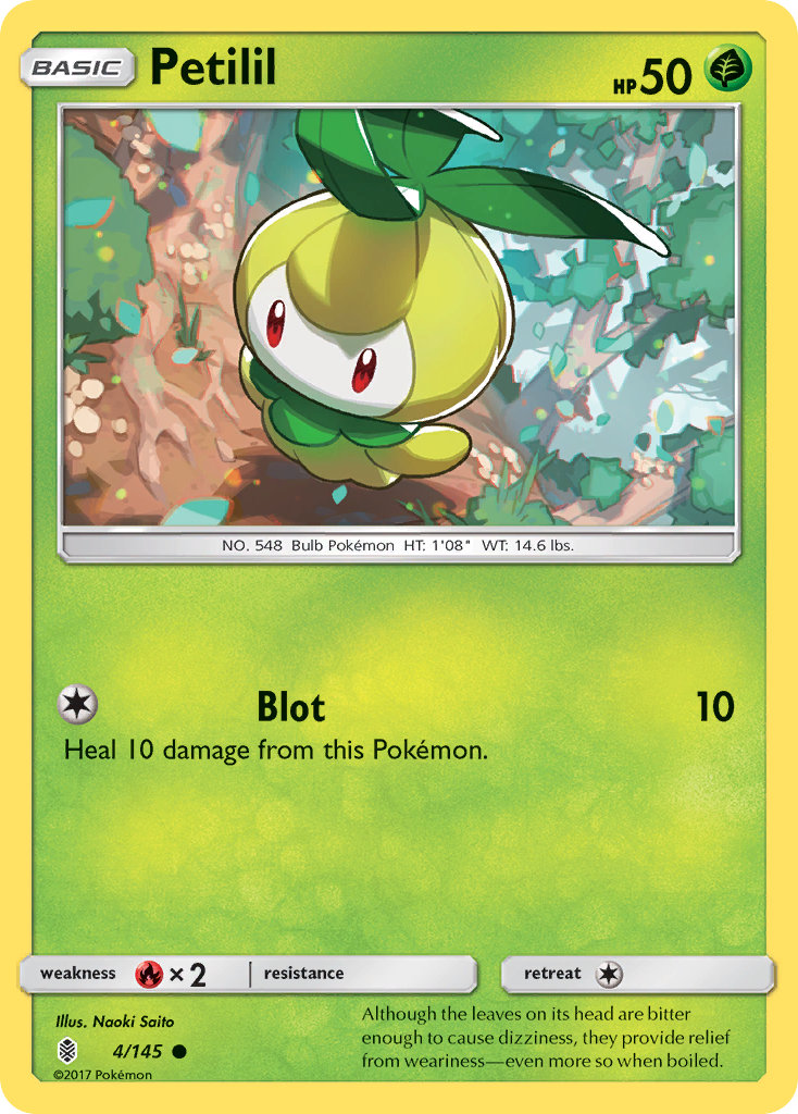 Petilil (4/145) [Sun & Moon: Guardians Rising] | Good Games Cannington