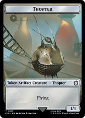 Junk // Thopter Double-Sided Token [Fallout Tokens] | Good Games Cannington