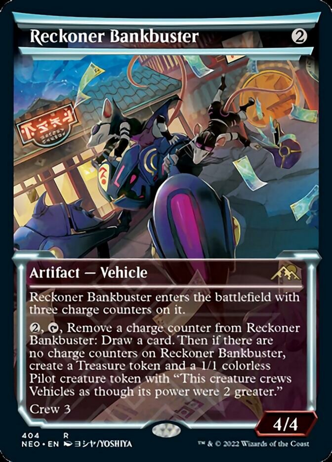 Reckoner Bankbuster (Showcase Soft Glow) [Kamigawa: Neon Dynasty] | Good Games Cannington