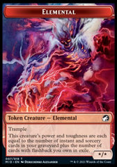 Clue // Elemental Double-Sided Token [Innistrad: Midnight Hunt Tokens] | Good Games Cannington