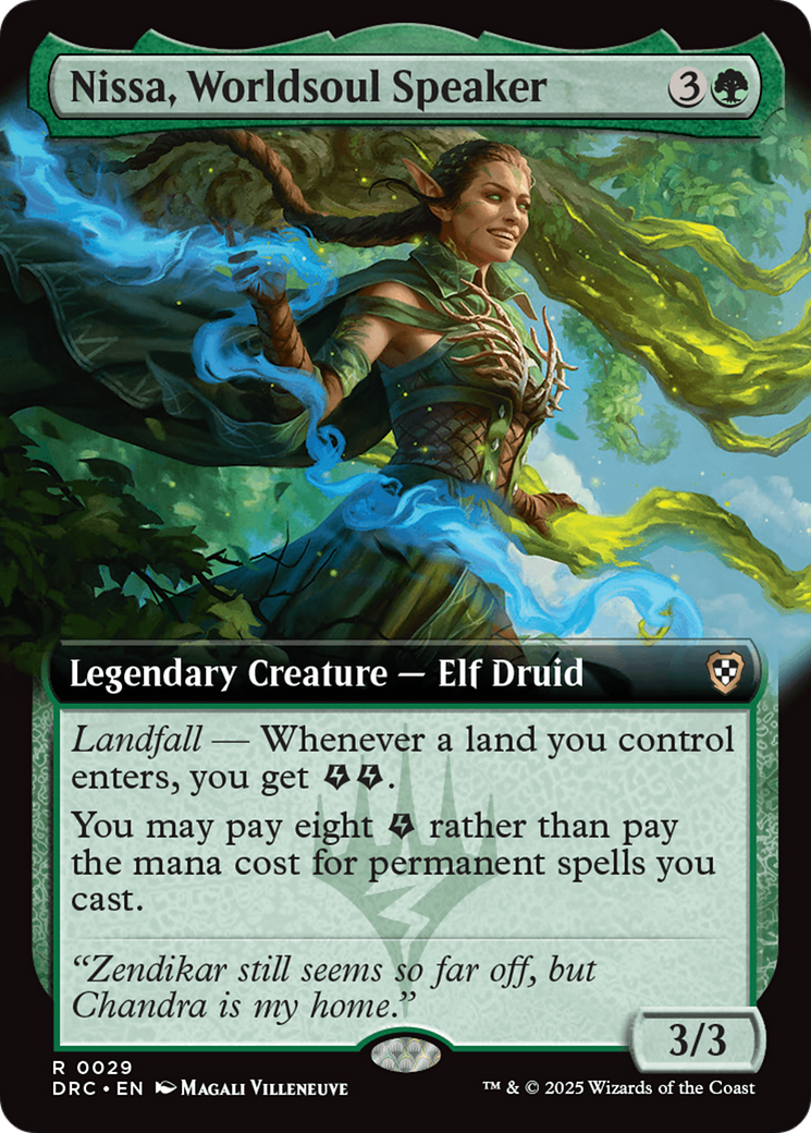 Nissa, Worldsoul Speaker (Extended Art) [Aetherdrift Commander] | Good Games Cannington
