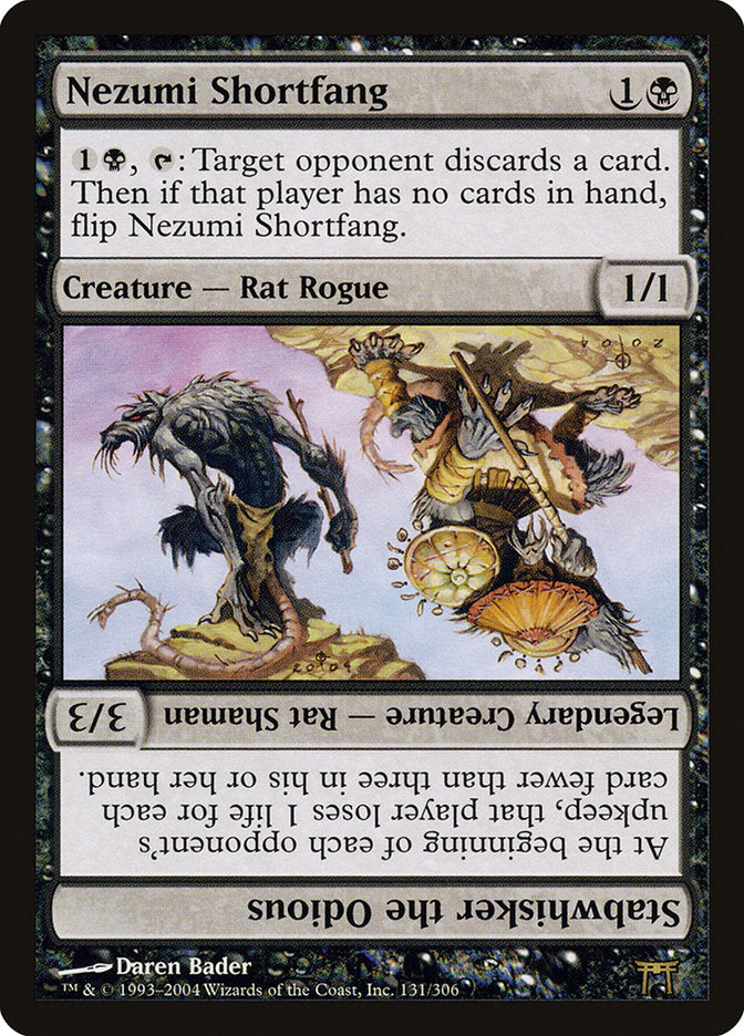 Nezumi Shortfang // Stabwhisker the Odious [Champions of Kamigawa] | Good Games Cannington