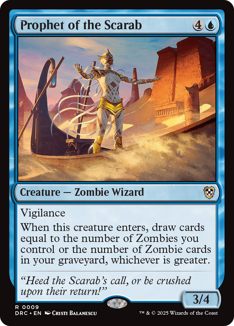 Prophet of the Scarab [Aetherdrift Commander] | Good Games Cannington